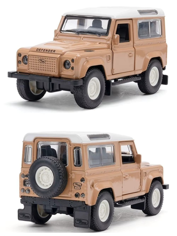 RMZ city Land Rover Defender, Geländewagen-Modell, 1:43, Metall, Grau - Bild 4