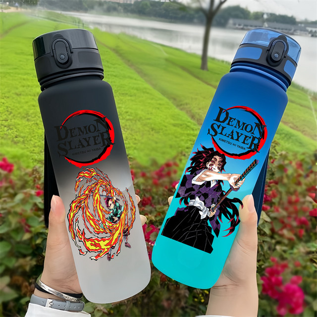 Bandai Demon Slayer Wasserflasche, Cartoon-Figuren, 650 ml - Bild 1