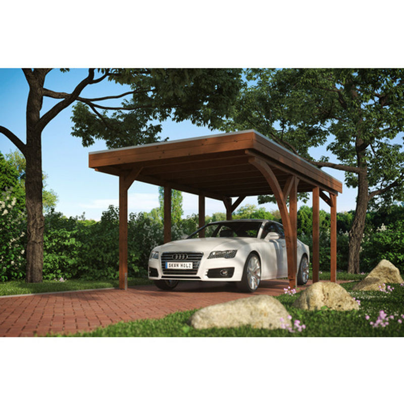 SKANHOLZ Carport Friesland Set 5, braun, B/T: 314 x 555 cm, Firsthöhe: 241 cm - Bild 2
