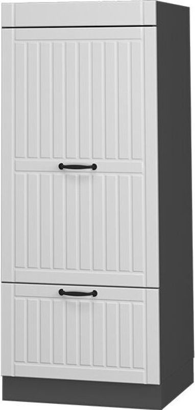 Vicco Mikrowellenschrank Fame-line Vorratsschrank Landhaus Weiß Breite: 60 cm, Höhe: 153,6 cm - Bild 1