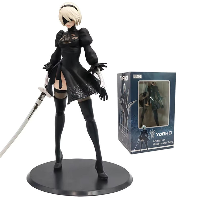 Bandai NieR Automata 2B No.2 Type B Anime Figur aus PVC in Schwarz, Höhe: 28 cm - Bild 4