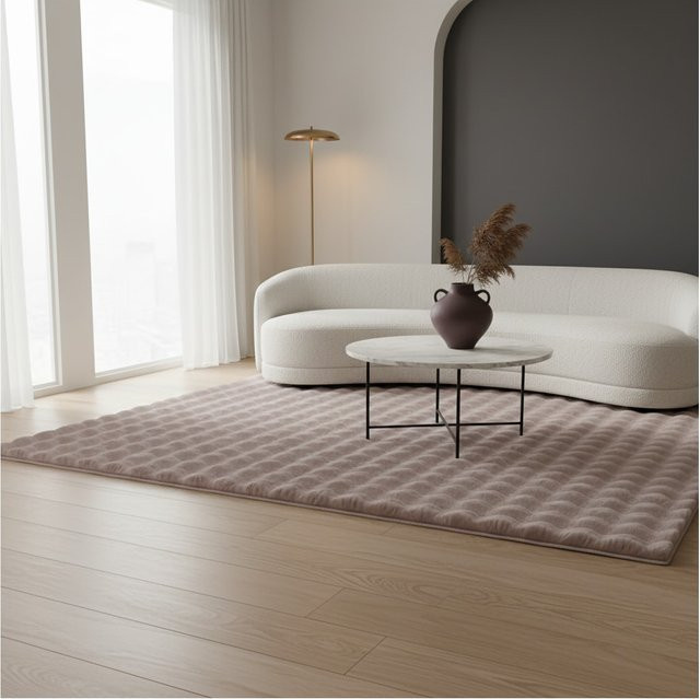Waschbarer Hochflorteppich Kadima Design, Beige, B: 160 cm, T: 230 cm - Bild 1