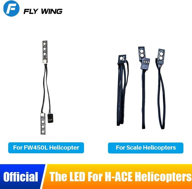 FLYWING Ace Flight Control RC Helicopter Body LED-Lichtplatine, Schwarz - Bild 1