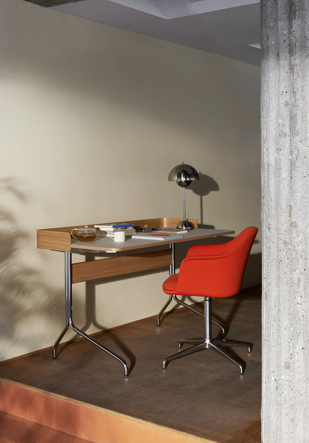 &Tradition Pavilion Desk Av17 Schreibtisch mit Linoleum in Weiß - Bild 2