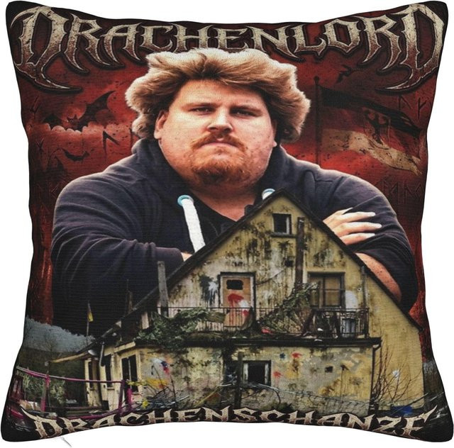 Dekorativer Drachenlord Kissenbezug von JMG Clothing, Mehrfarbig, B/B: 30 x 30 cm - Bild 1