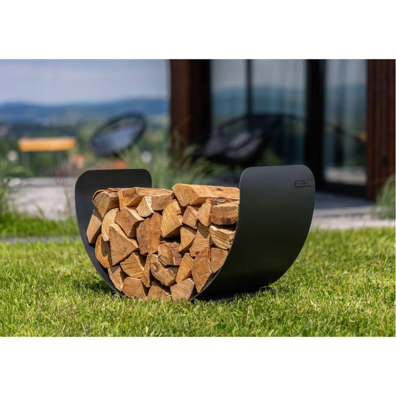 CookKing Kaminholzregal Turyn 70 aus Stahl, schwarz, B/H/T: 70 x 45 x 36 cm - Bild 2