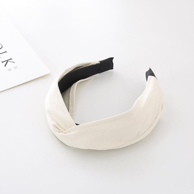 NATAWA Stirnband, Leder, weiß, Damen - Bild 1