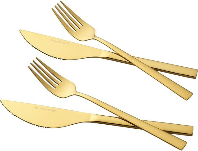 ECHTWERK Pizzabesteck-Set Bari aus Edelstahl in Gold, 4-teilig - Bild 1