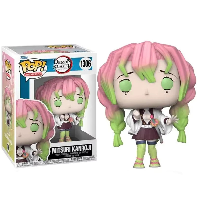 Funko Pop! Demon Slayer Anime Figuren aus Vinyl mit verschiedenen Charakteren wie Mitsuri Kanroji, Obanai, Rui, Nezuko, Sanemi, Tanjiro und Kyojuro - Bild 2