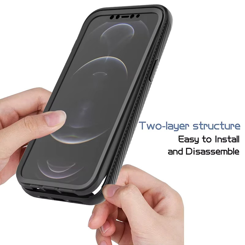 360° Vollschutz Displayschutzfolie und transparente Hülle für iPhone 11 12 13 14 15 16 17 Pro Max Plus und Air Modelle - Bild 3