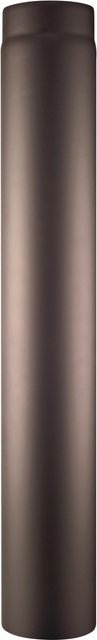 Firefix Rauchrohr aus Stahl, Durchmesser: 150 mm, Länge: 1 m, Schwarz - Bild 1