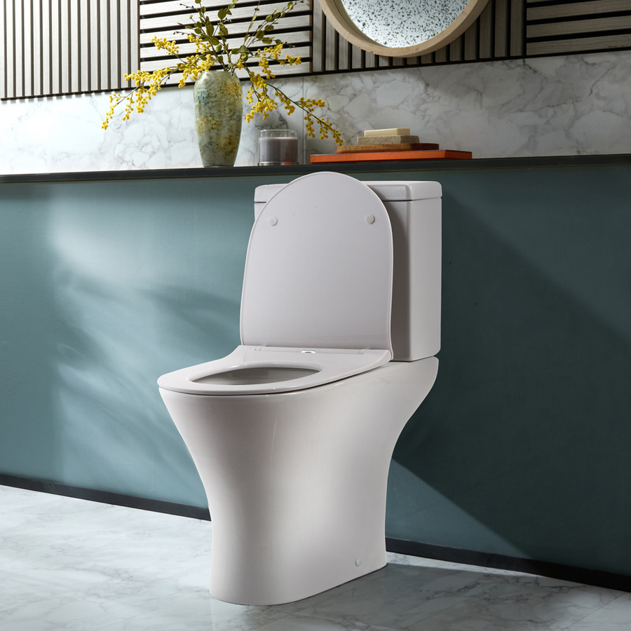 Marbury Stand-WC aus Keramik mit aufgesetztem Spülkasten, Spülknopf und WC-Sitz mit Absenkautomatik, Farbe: Weiß, B/T/H: 37,0 x 61,5 x 79,0 cm - Bild 1