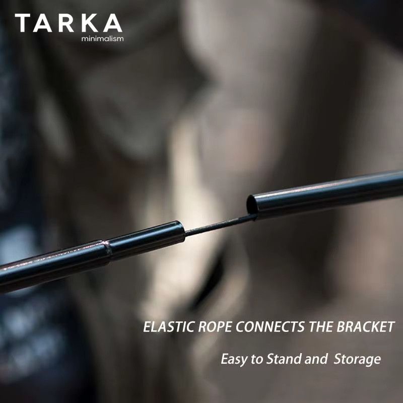 TARKA Outdoor Laternenständer Camping Lichtständer mit 2 Haken, ultraleichter und klappbarer Tischleuchtenhalter für dein Camping-Equipment - Bild 5