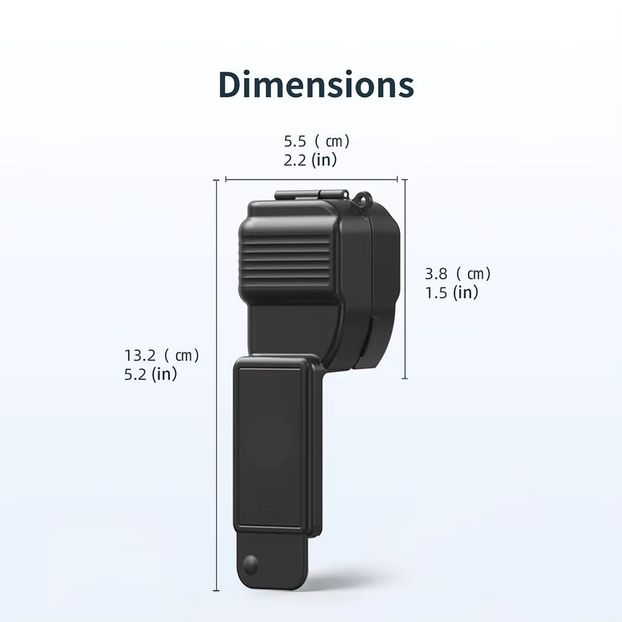 DJI Osmo Pocket 4 Flip-Cover Gimbal-Schutzhülle in Schwarz, kratzfeste PC-Hülle mit Vollschutz für Objektiv und Bildschirm - Bild 6