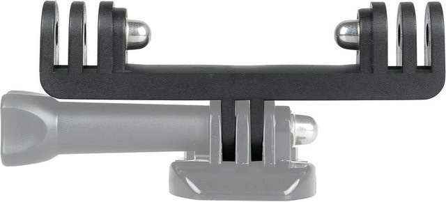 Dual-Blitzhalterungs-Adapter Twin-Mount-Adapter Ersatz für GoPro HERO4 und HERO3+ in Schwarz - Bild 1