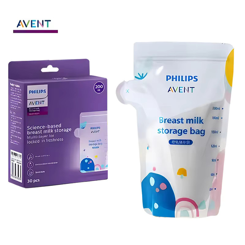 Philips Avent Muttermilch-Aufbewahrungsbeutel, 200 ml, 30 Stück, transparent und gefrierschrankfest - Bild 2