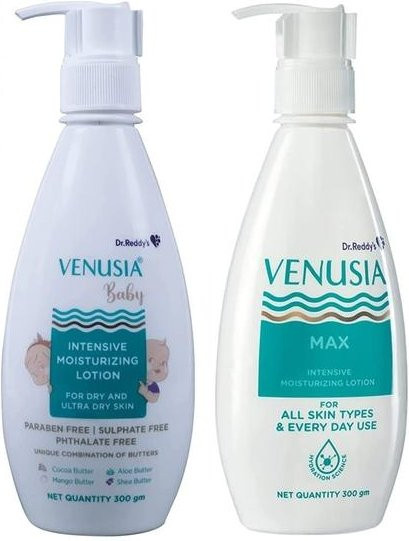 DR. Reddy's Venusia Max Intensive Feuchtigkeitslotion, 300 ml, für trockene bis sehr trockene Haut - Bild 1