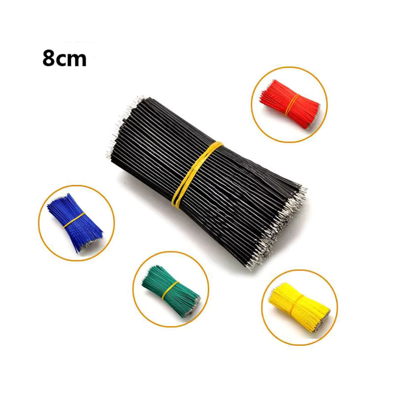 Si Tai&SH 120er Set verzinnte Steckbrett-Brückendraht-Leiter für 24AWG, Multicolor, Länge: 8 cm - Bild 2