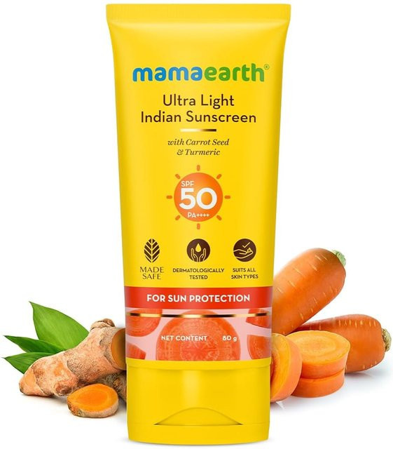 Mamaearth Ultra Light Sonnencreme LSF 50, 80 g, Normale Haut - Bild 1