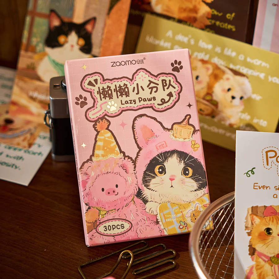 30-teiliges Set Motivkarten mit Tier-Designs für Schüler und Erinnerungen, bunte Karten mit Katzen, Hunden und Kaninchen zum Beschriften - Bild 1
