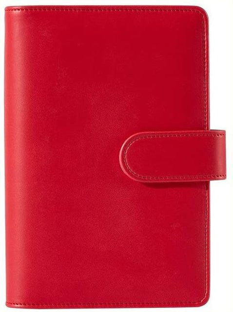 A5 Macaron DIY Binder aus PU Leder für Fotokarten und Tagebuch in Rot - Bild 1