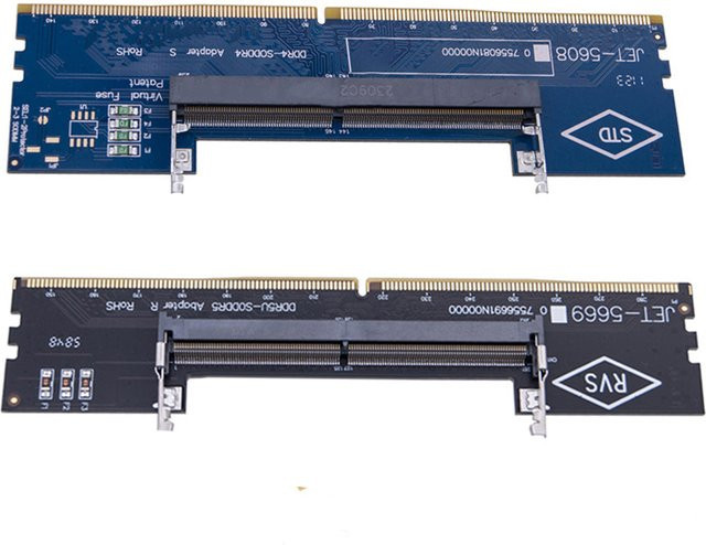 Aideepen RAM Adapter Karte SO-DIMM zu PC DIMM für DDR3 DDR4 DDR5 Laptop Speicher auf Desktop Speicher kompatibel, Farbe: grün - Bild 1