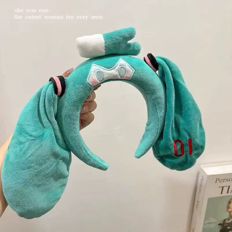 Bandai Hatsune Miku Stirnband, Plüsch Haarband, Anime Cosplay Prop - Bild 2