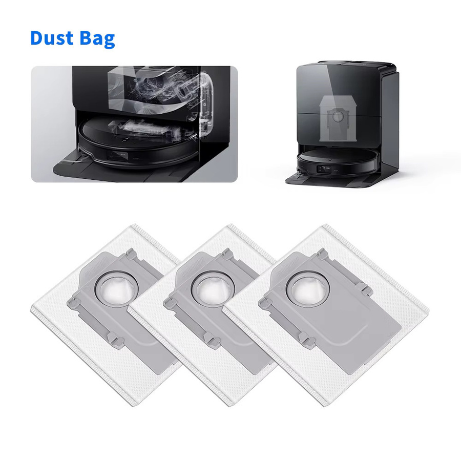 Roborock Zubehör Set mit Mopp Pads, Staubbeuteln, Seitenbürsten und Filtern für S8 Max Ultra, S8 MaxV Ultra und G20S Roboterstaubsauger - Bild 2