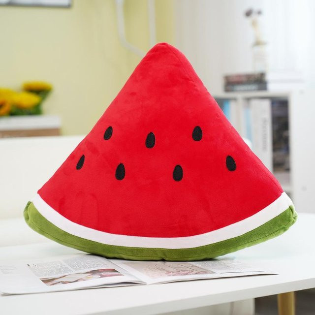 Kreatives Wassermelonen-Kissen, Plüschtier Puppe, 50cm - Bild 1