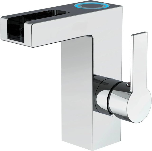 Schütte Orinoco Waschtischarmatur mit Schwallauslauf aus Messing in Chrom Silber - Bild 1