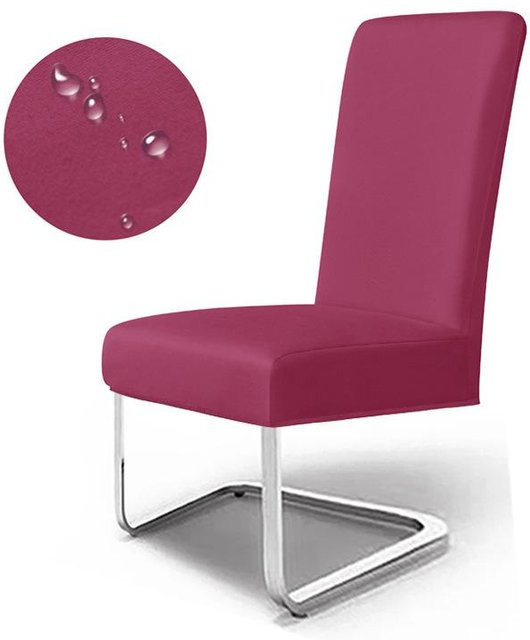 Wasserabweisender Stuhlbezug von Yiran Furniture für Esszimmerstühle in Bordeaux Rot, B/T/H: 21 x 19 x 1 cm - Bild 1
