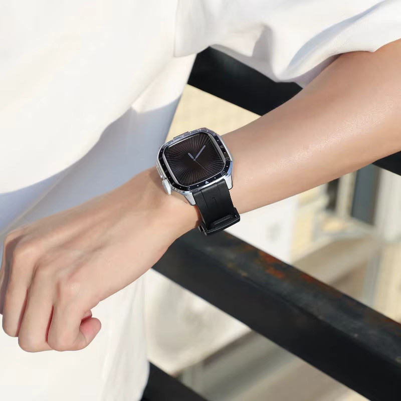 Apple Watch Armband, Silikon, black, Unisex, 46 mm - Bild 5