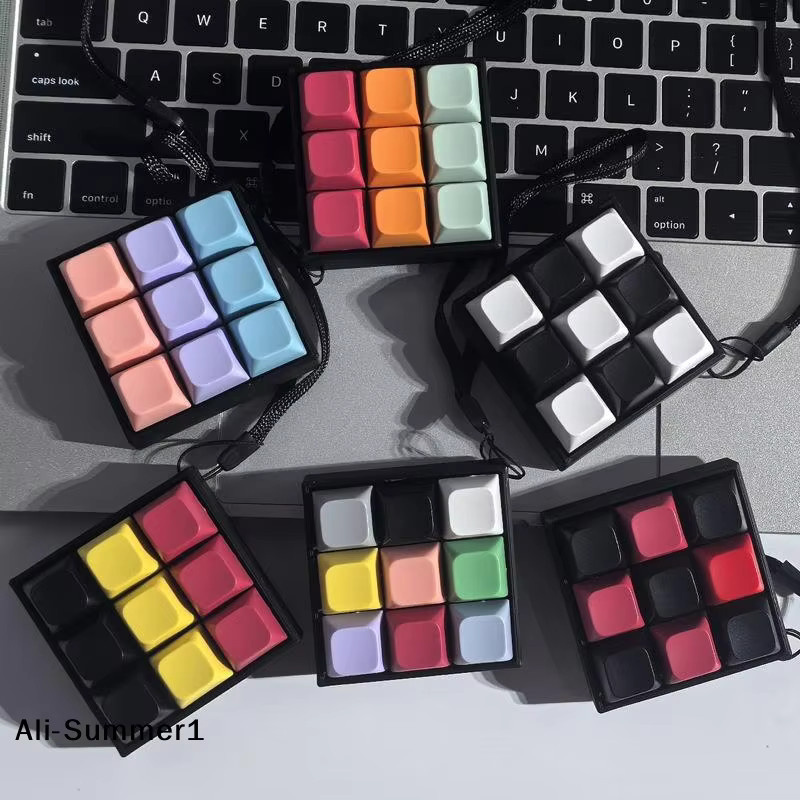 9Keys Tastatur-Clicker-Fidget-Schlüsselanhänger-Set, Unisex - Bild 3
