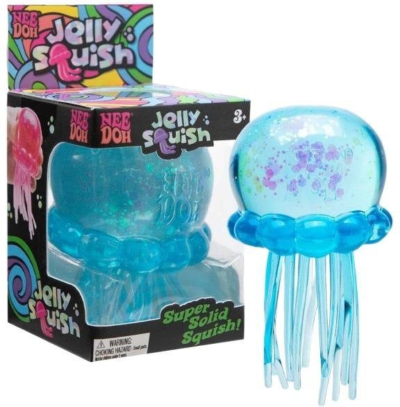 NeeDoh Jelly Squish Qualle, Knet-Stressabbau-Spielzeug, blue - Bild 1