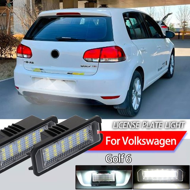 2er-Set LED Kennzeichenbeleuchtung für Volkswagen Golf 6 mit Canbus-System zur Fehlervermeidung - Bild 1