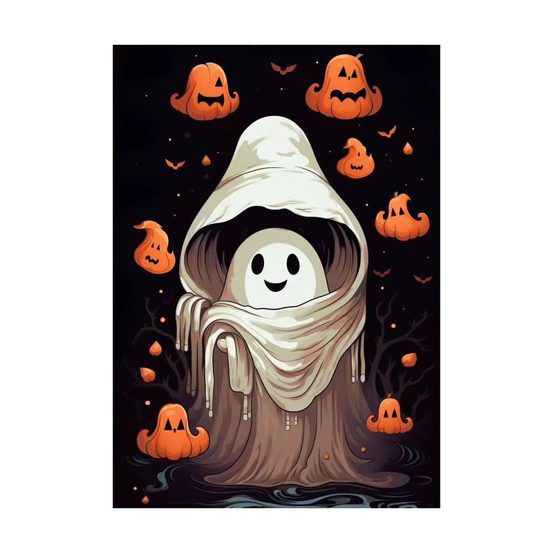 Wasserdichtes Halloween Geister Poster als klebrige Wandkunst für dein Zuhause in Mehrfarbig - Bild 7