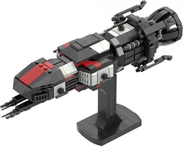 GOBRICKS MOC Rocinante S4 The Expanse, Mini-Raumschiffmodell, Bausteine - Bild 1