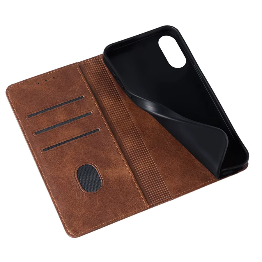 Magnetische Leder-Schutzhülle für Honor X5 Plus X7 X7A X8A X9A X10 X8 X6 X6S X9 5G mit Kartenfächern in Blau oder Braun - Bild 5