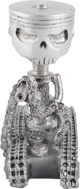 KONNWEI Schrottskulptur Kolbenmann als industrielle Statue in Grau für Garten, Büro und Heimdeko - Bild 1