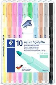 Staedtler Triplus Textsurfer Textmarker Set, 10er-Pack, Mehrfarbig, Strichbreite 1-4 mm, Keilspitze - Bild 1