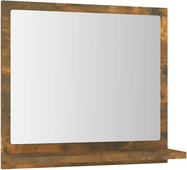 vidaXL Badspiegel aus Holzwerkstoff in Räuchereiche, B/T/H: 40 x 10,5 x 37 cm - Bild 1