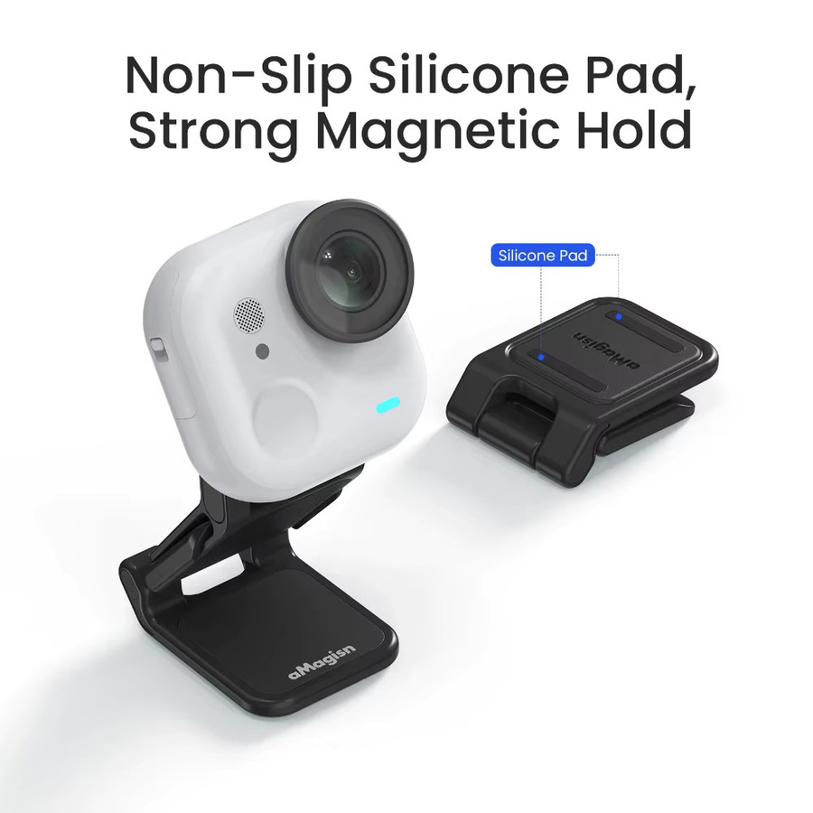 aMagisn Magnetische Clip-Halterung für Insta360 GO Ultra, kompatibel mit Insta360 Magnetic Easy Clip und Magnet-Anhänger für POV-Videos im Freien - Bild 5