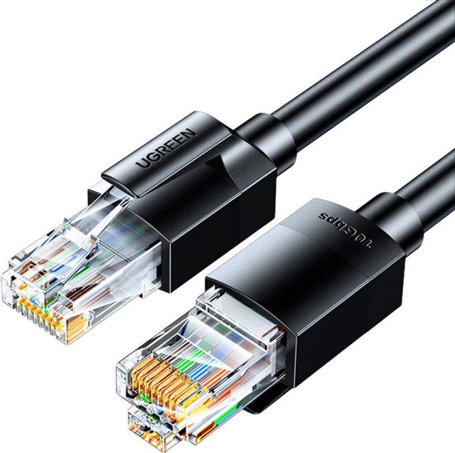 UGREEN NW315 Ethernet LAN Netzwerkkabel Cat6A, Schwarz, 0,5 m - Bild 1