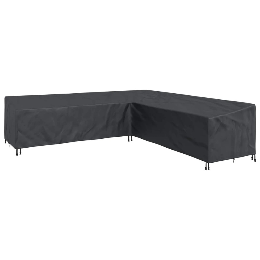 vidaXL Möbelschutzhülle für Ecksofas aus wasserabweisendem Polyester in Schwarz B/T/H: 300 x 300 x 80 cm - Bild 2