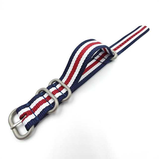 Eelhoe Uhrenarmband Nylon gewebtes Canvas, NATO, Bunt, Unisex, 24mm - Bild 1