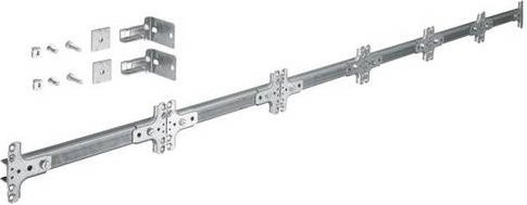 Hager UT86CN Abfangschiene univers 6-feldig aus Metall in Silber - Bild 1