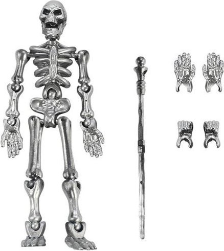 Talos Party Carnival Skelett-Actionfigur, mehrgelenkig beweglich, grau - Bild 1