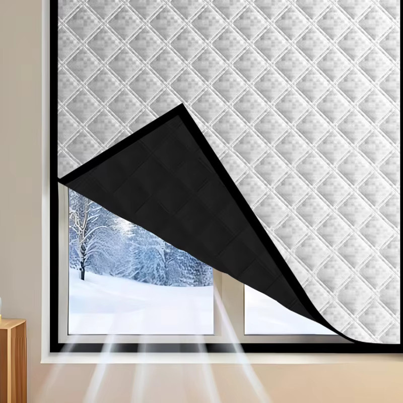 TranquilTouch Thermovorhang Schwarz – Winddichter und geräuschreduzierender Verdunkelungsvorhang für Schlafzimmer und Wohnzimmer - Bild 5