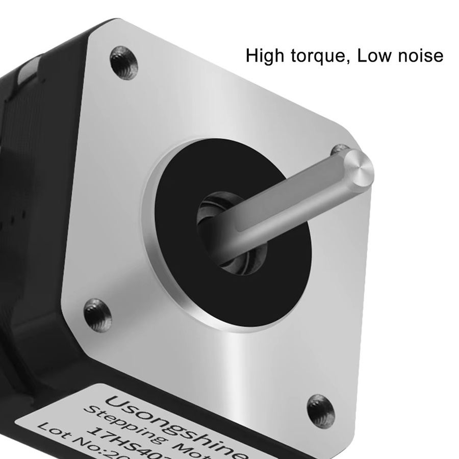 17HS4023 Nema17 Schrittmotor für Titan Extruder, 4-Leiter 42mm Motor in Schwarz, passend für TT-5,5 Graviermaschinen und 3D-Drucker - Bild 4