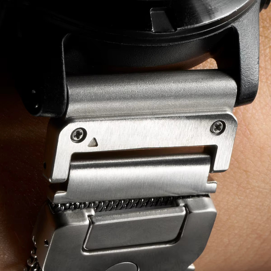 CAOWTAN Uhrenarmband Edelstahl, Silber, Unisex, 26 mm - Bild 3
